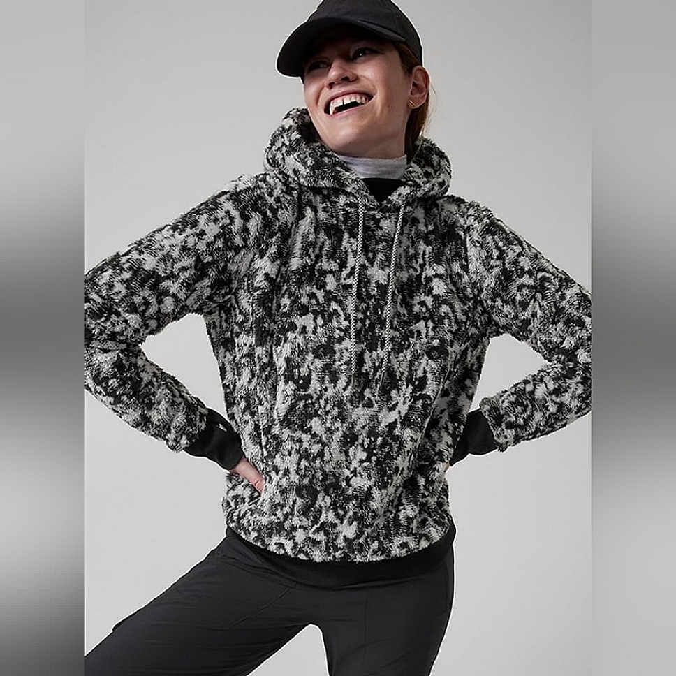 Athleta Tugga Sherpa Jacquard Hoodie Xxs New/Tag